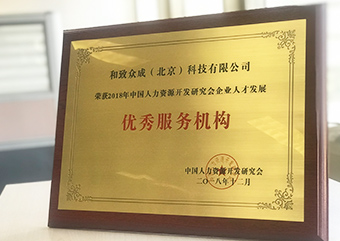 2018年中國人力資源開發(fā)研究會企業(yè)人才發(fā)展“優(yōu)秀服務(wù)機構(gòu)”大獎