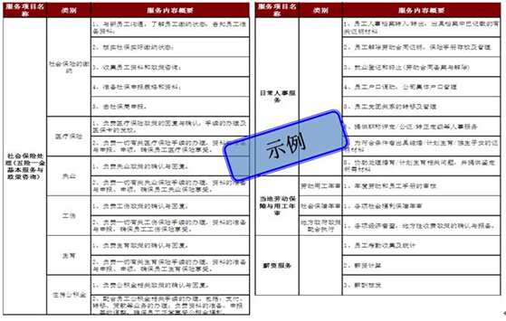人力資源的內容與要求